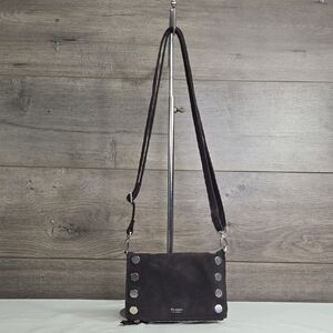 Hammitt Los Angeles Dark Purple Suede Mini Crossbody Shoulder Bag